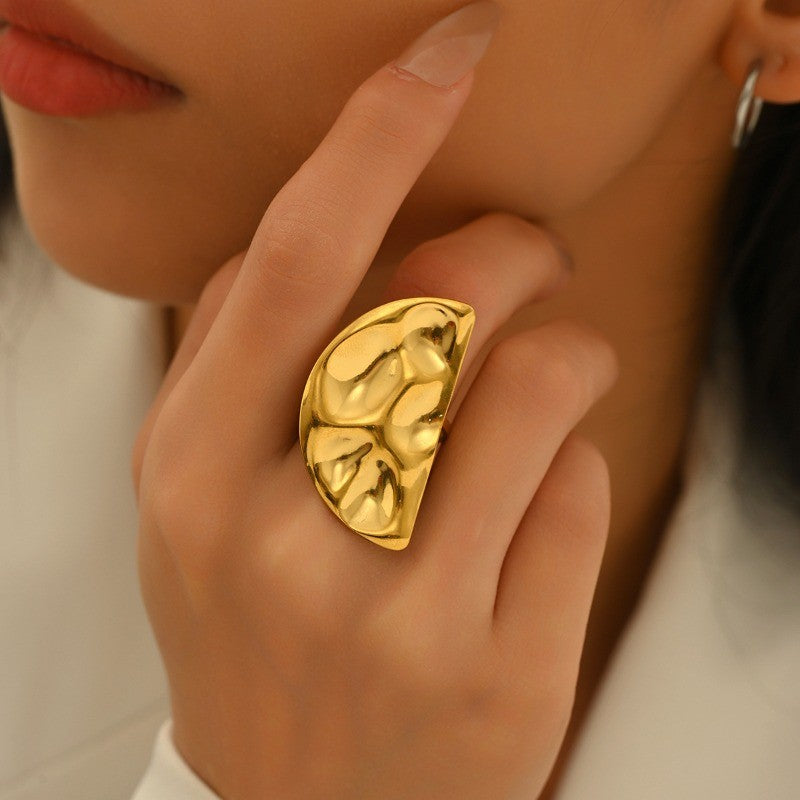 Boho Nature Motif Ring Set