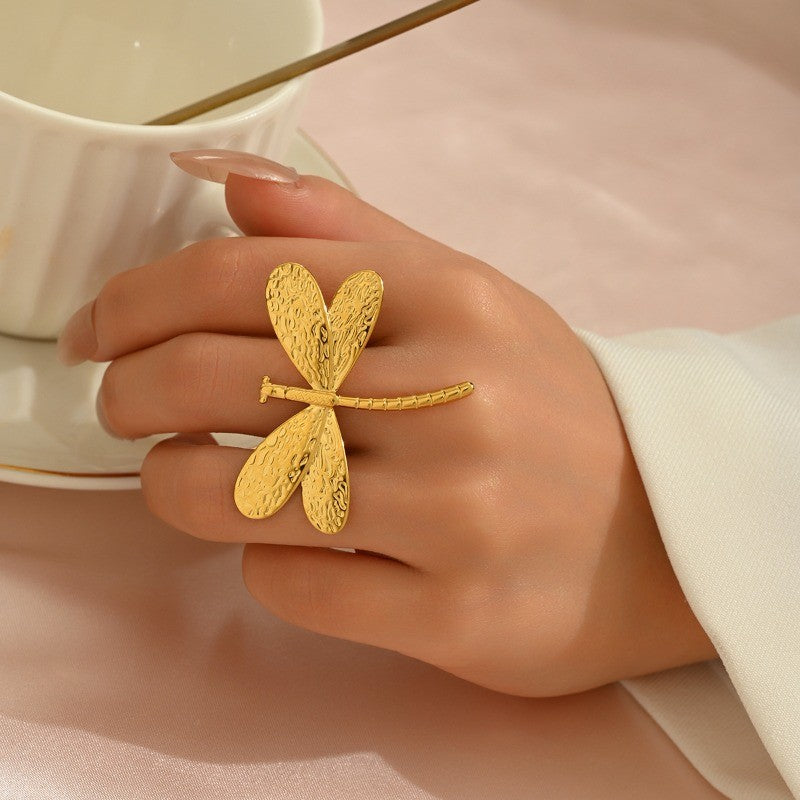 Boho Nature Motif Ring Set