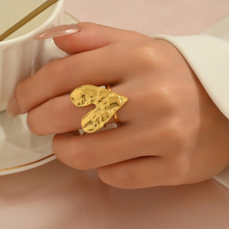 Boho Nature Motif Ring Set