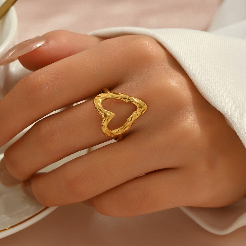 Boho Nature Motif Ring Set