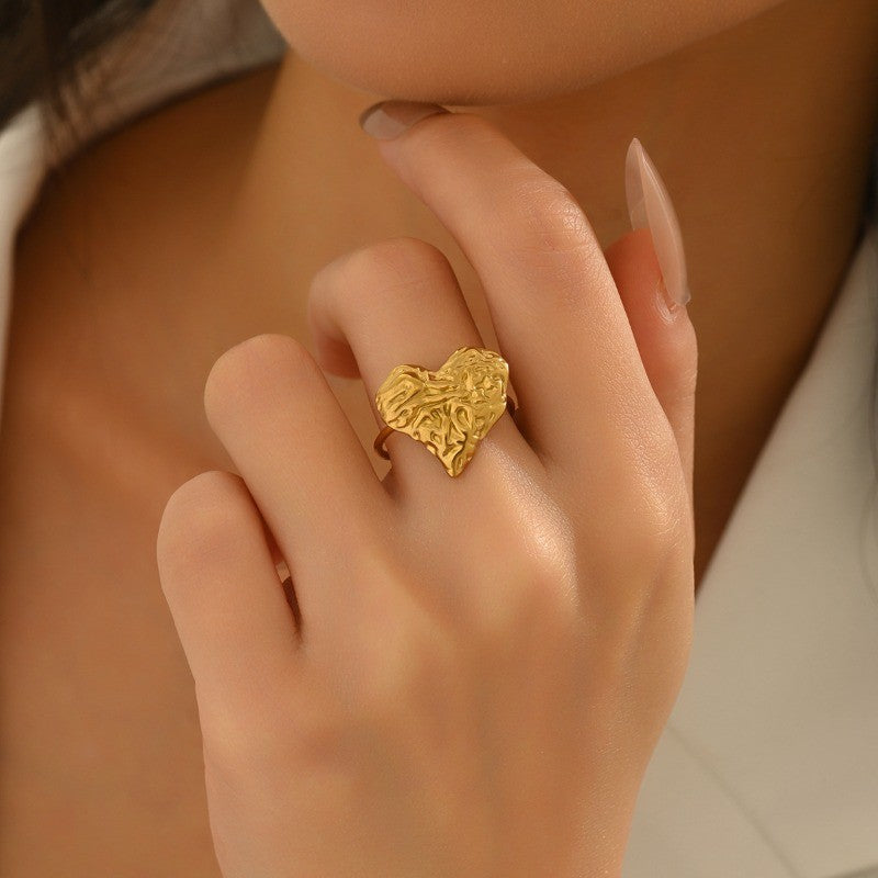 Boho Nature Motif Ring Set
