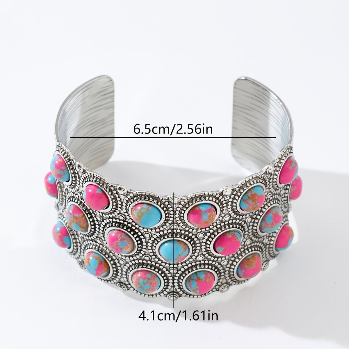 Boho Vintage Turquoise Cuff Bracelet