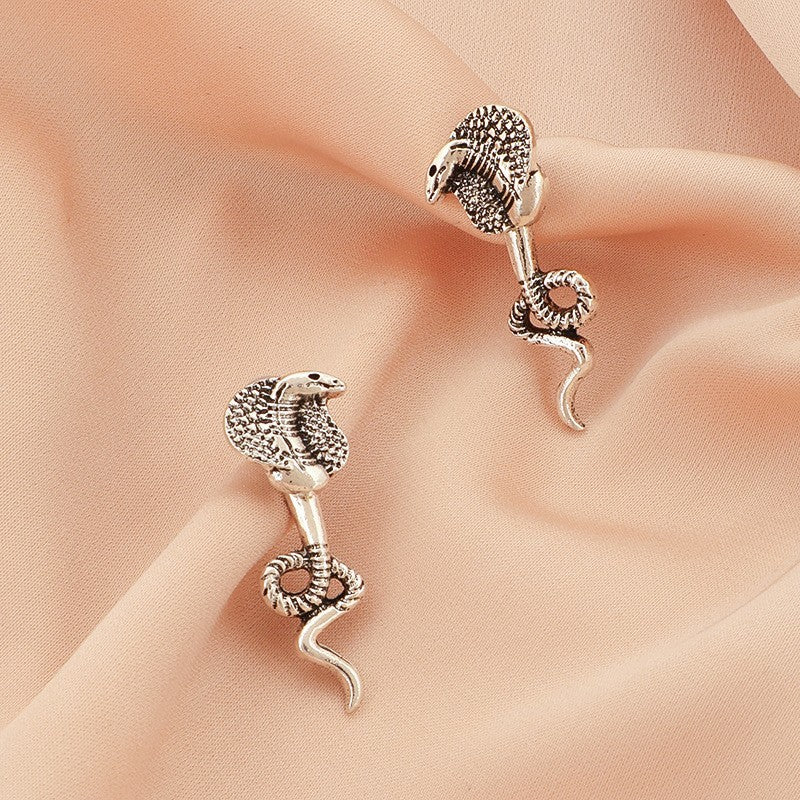 Vintage Serpent Drop Earrings