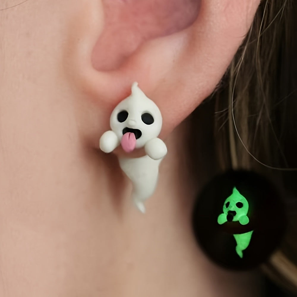 Cute Glow In The Dark Ghost Earrings