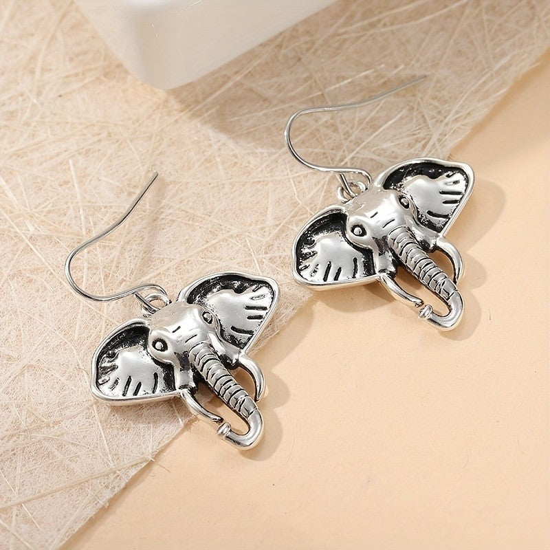 Classy Boho Elephant Dangle Earrings