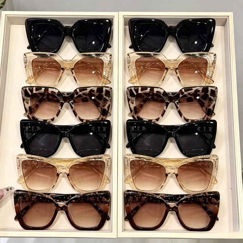 12pc Classy Cat Eye Sunglasses Set