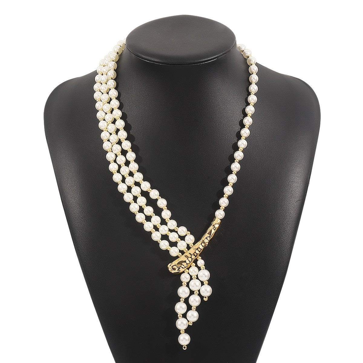 Elegant Multi-Layer Pearl Y-Necklace