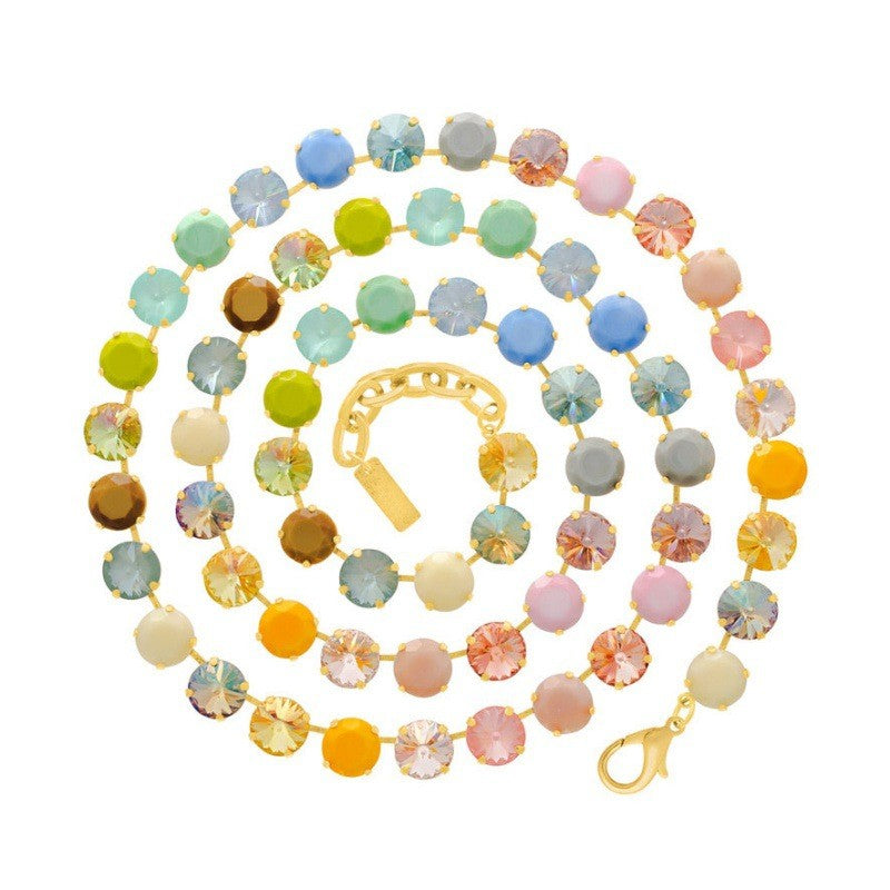 Boho Macaron Round Bead Layered Necklace