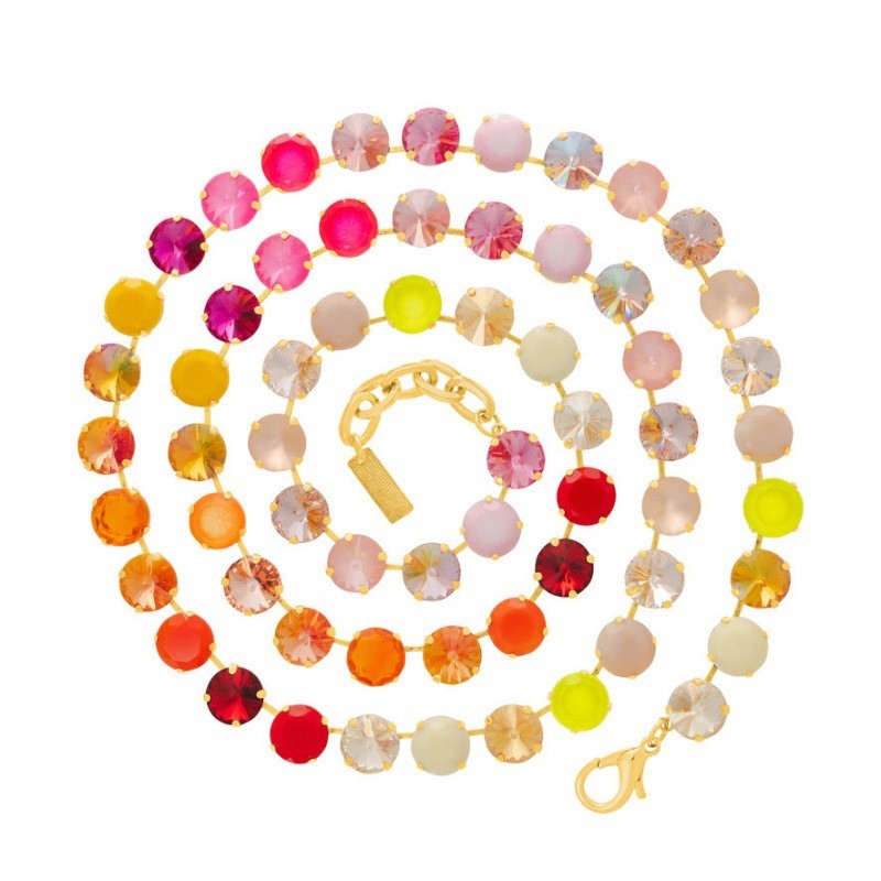 Boho Macaron Round Bead Layered Necklace