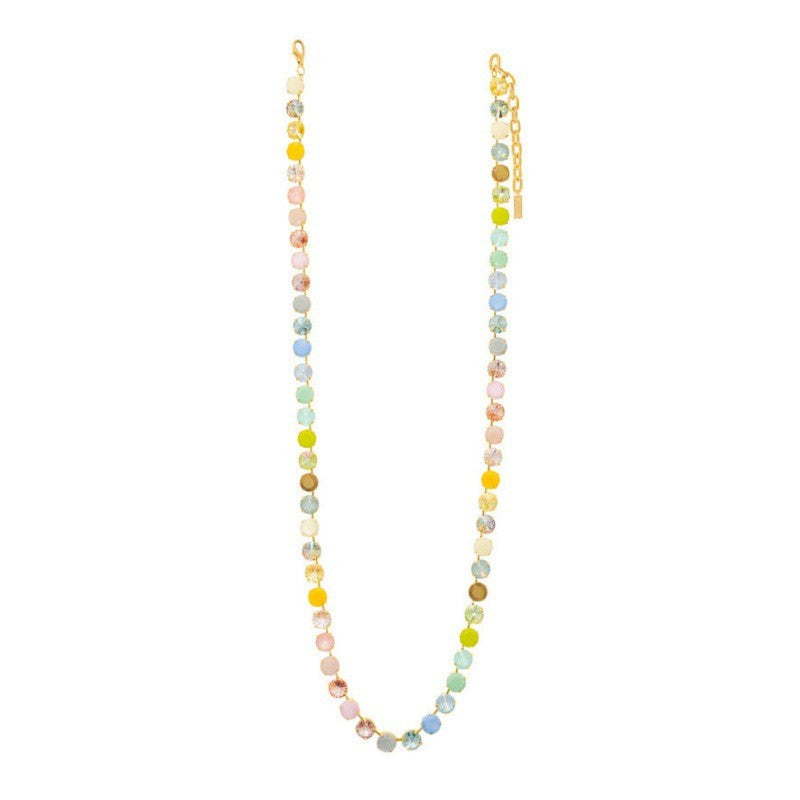 Boho Macaron Round Bead Layered Necklace