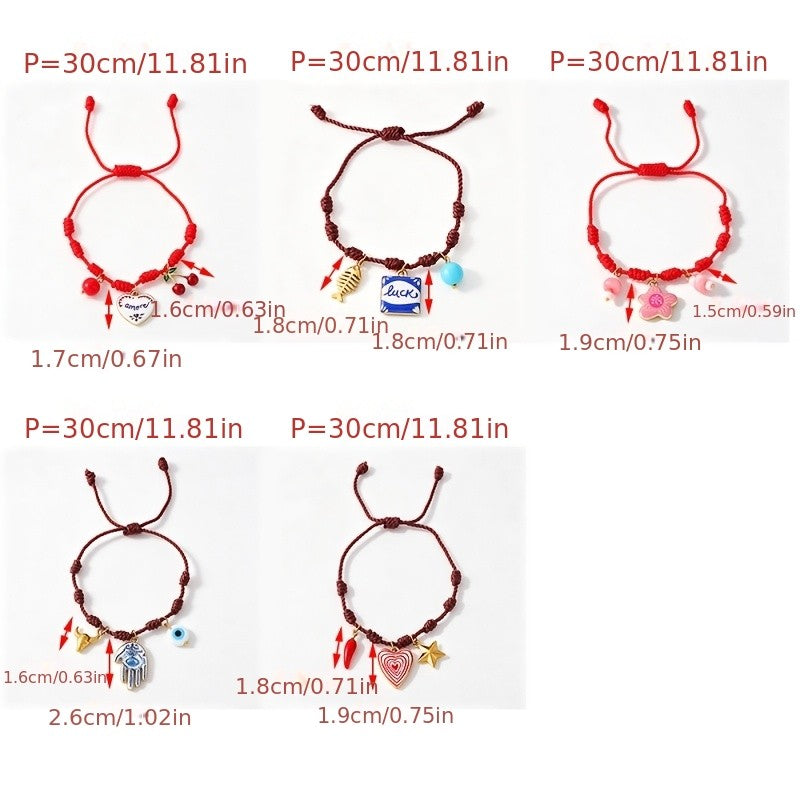 18k Boho Lucky Charm Bracelet