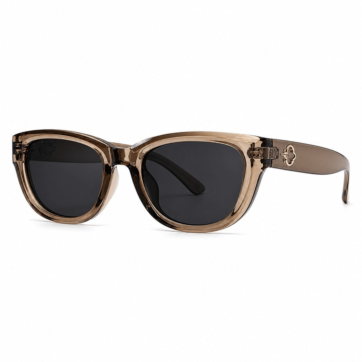 Classy Amber Round Sunglasses