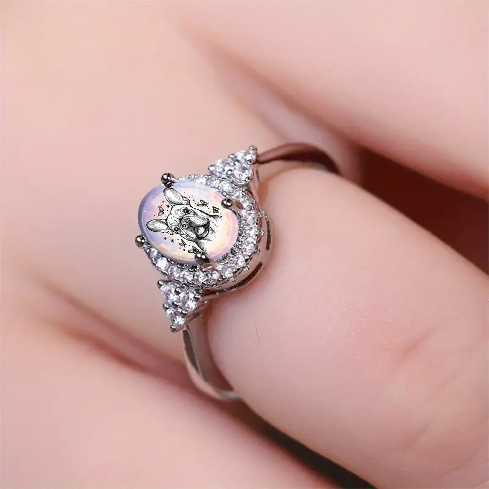 Elegant French Bulldog Ring