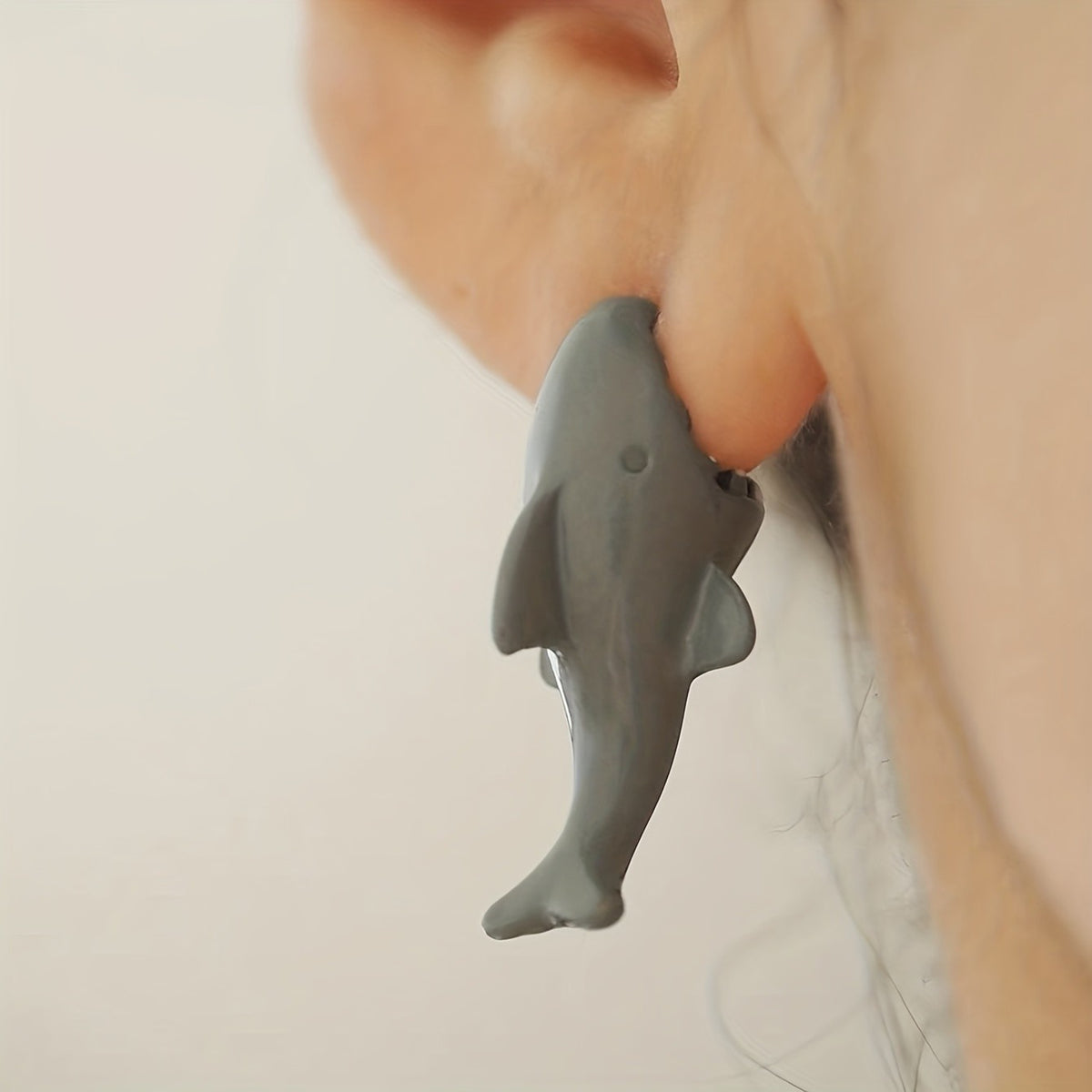 Quirky Shark Stud Earrings