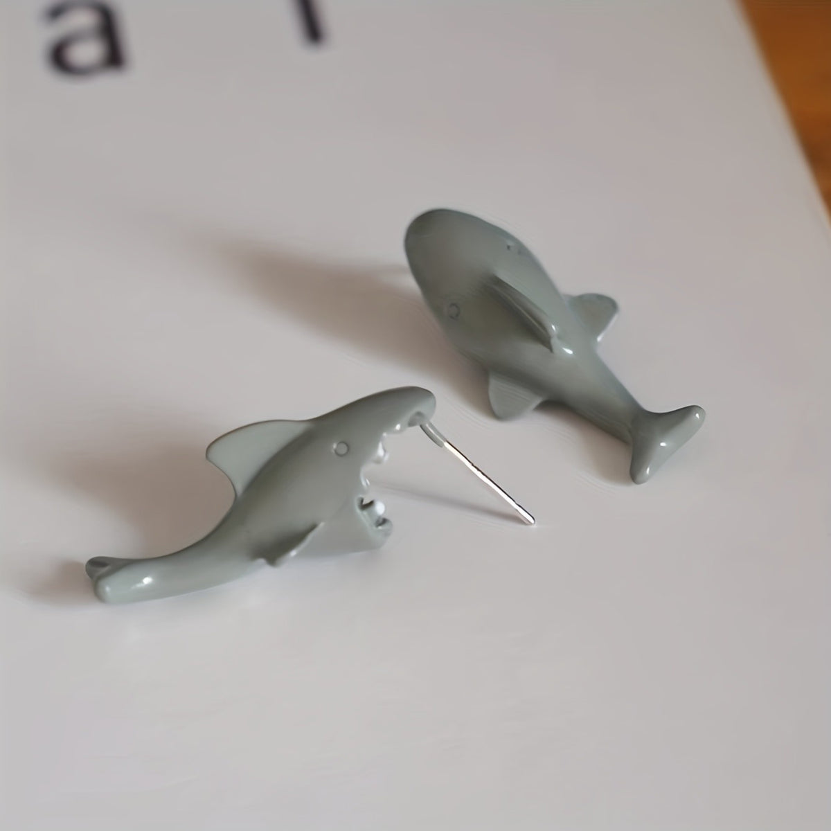 Quirky Shark Stud Earrings
