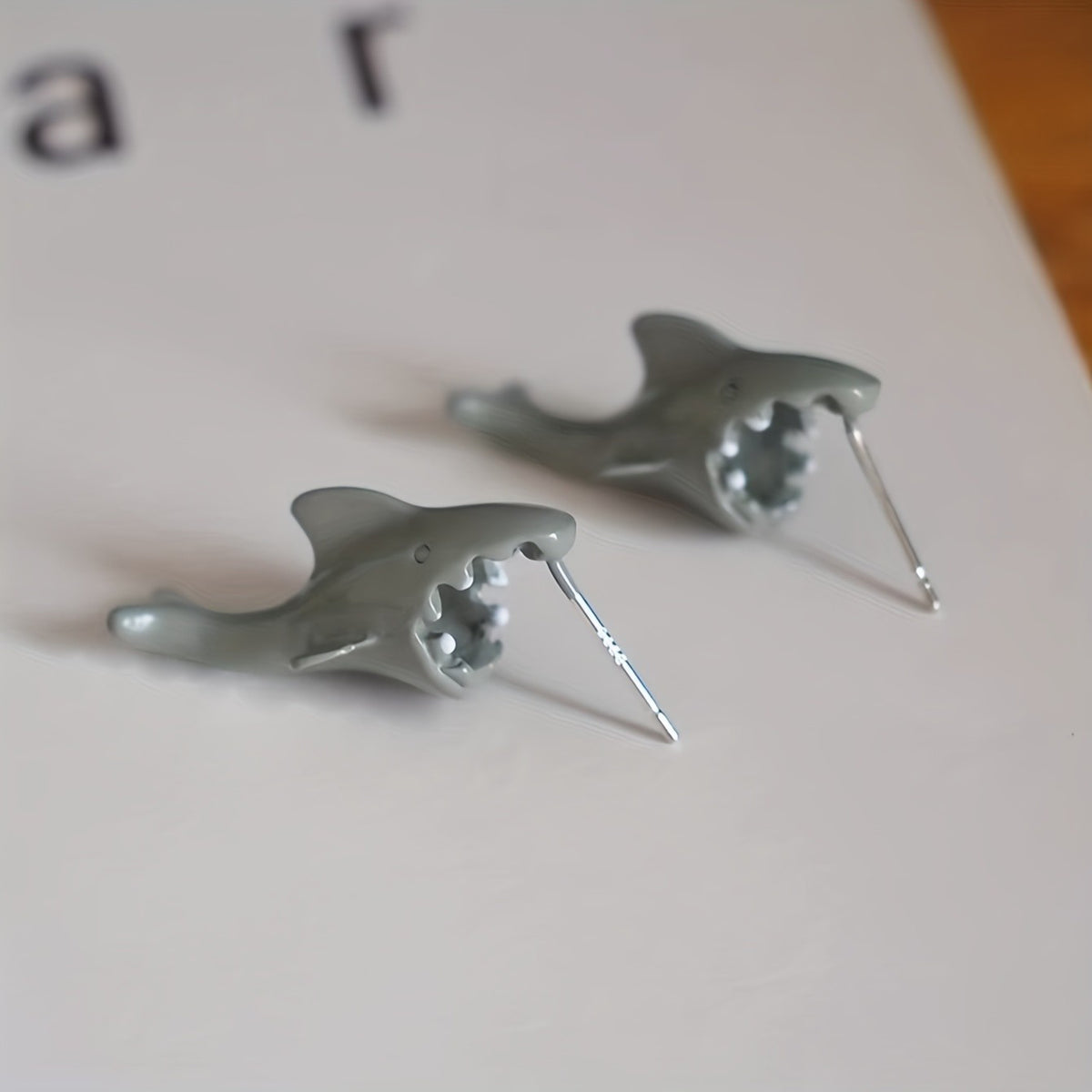 Quirky Shark Stud Earrings