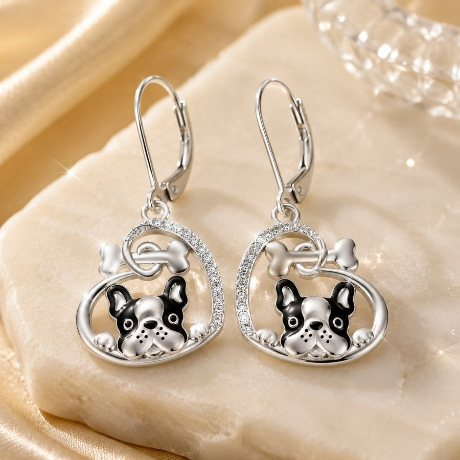 Classy French Bulldog Bone Necklace Set