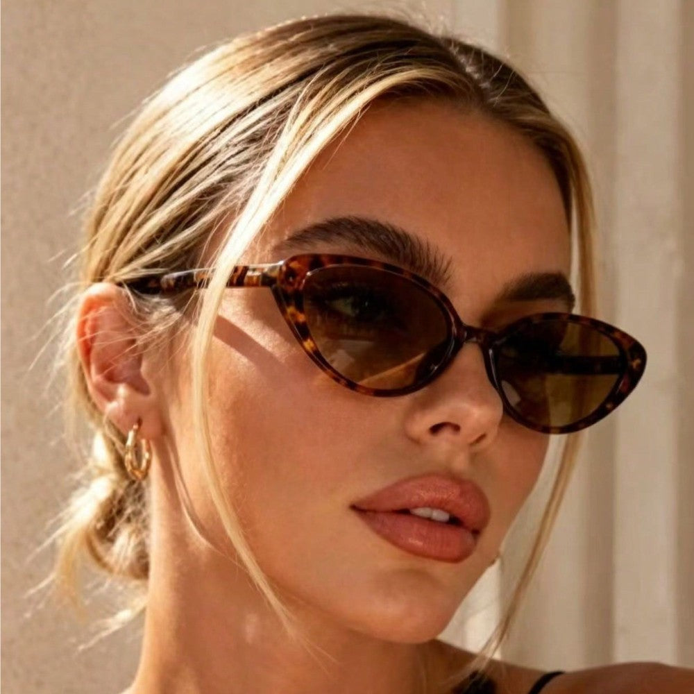 Classy Leopard Print Cat Eye Sunglasses