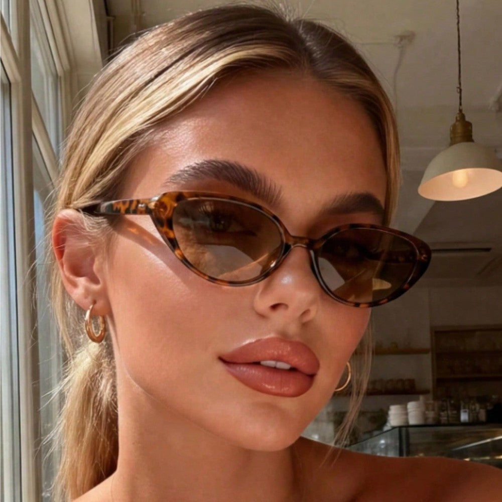 Classy Leopard Print Cat Eye Sunglasses