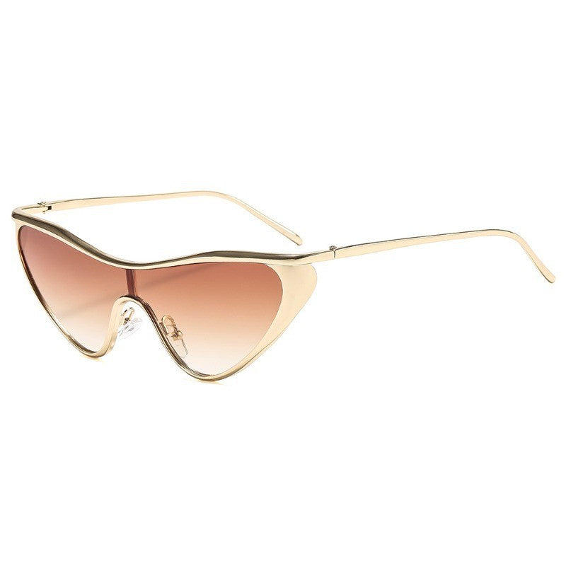 Classy Gold Cat Eye Sunglasses