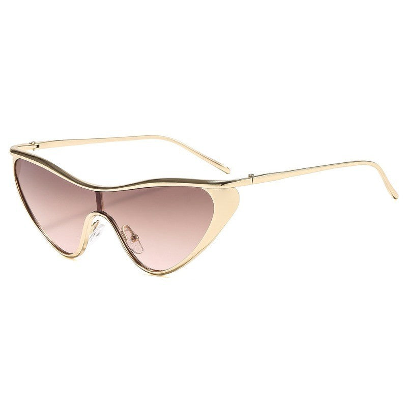 Classy Gold Cat Eye Sunglasses