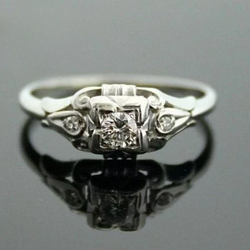 Classy Square Zircon Ring