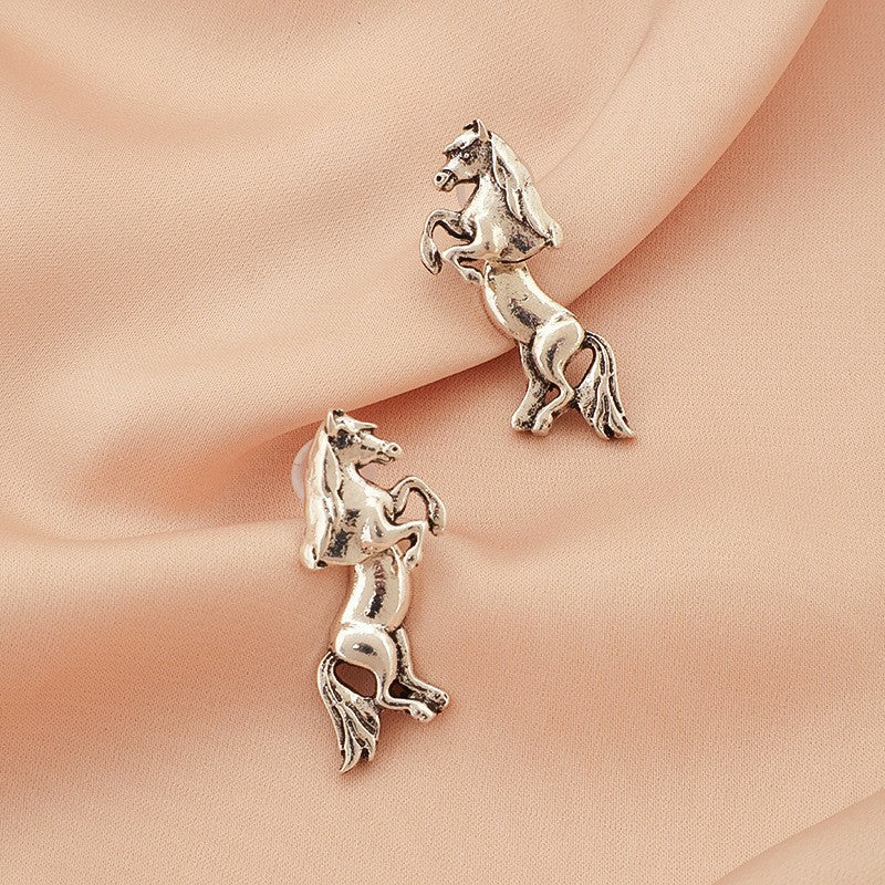 Classy Vintage Horse Earrings