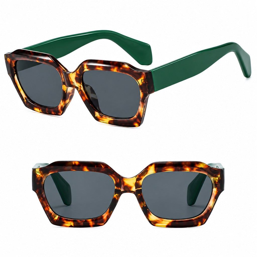 Classy Green Tortoiseshell Sunglasses
