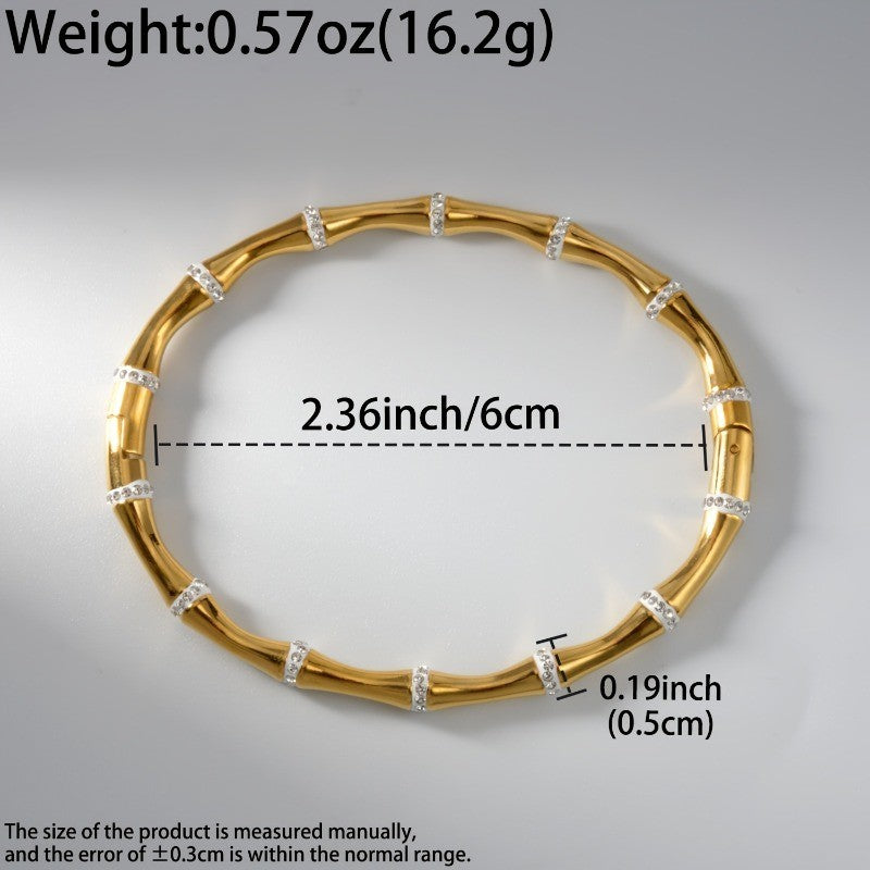 24k Boho Bamboo Knot Bracelet Set