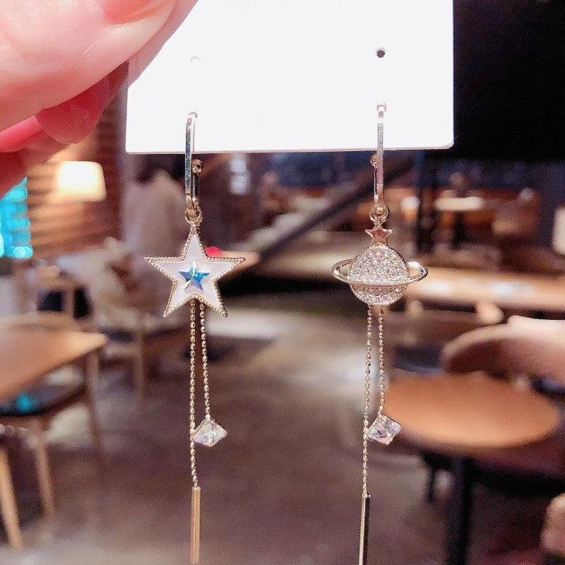 Elegant Planet Star Dangling Earrings