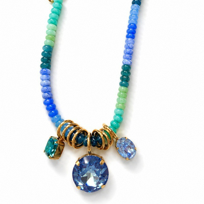 Dopamine Multi-Color Beaded Crystal Necklace
