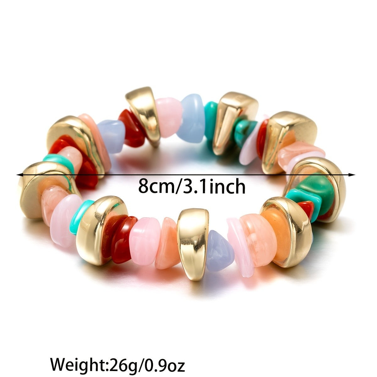 Boho Vintage Acrylic Geometric Bracelet