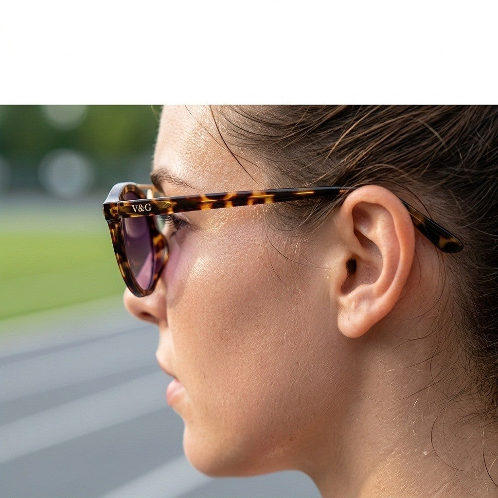 Retro Tortoise Round Sunglasses