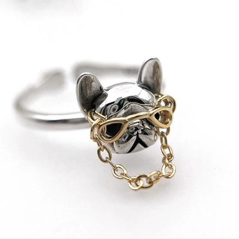 Classy French Bulldog Adjustable Ring