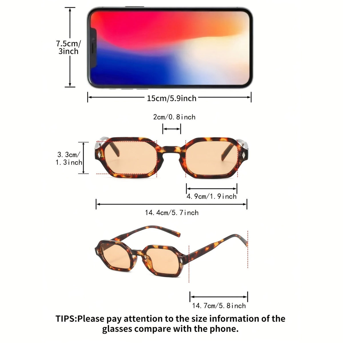 Classy Tortoise Octagon Sunglasses