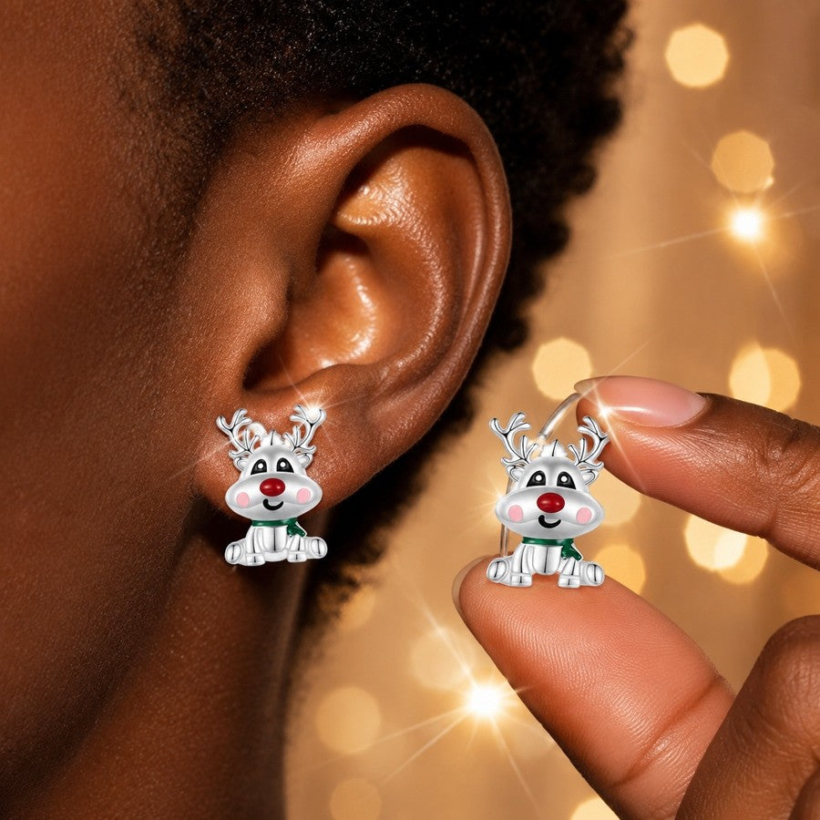 Cute Reindeer Stud Earrings