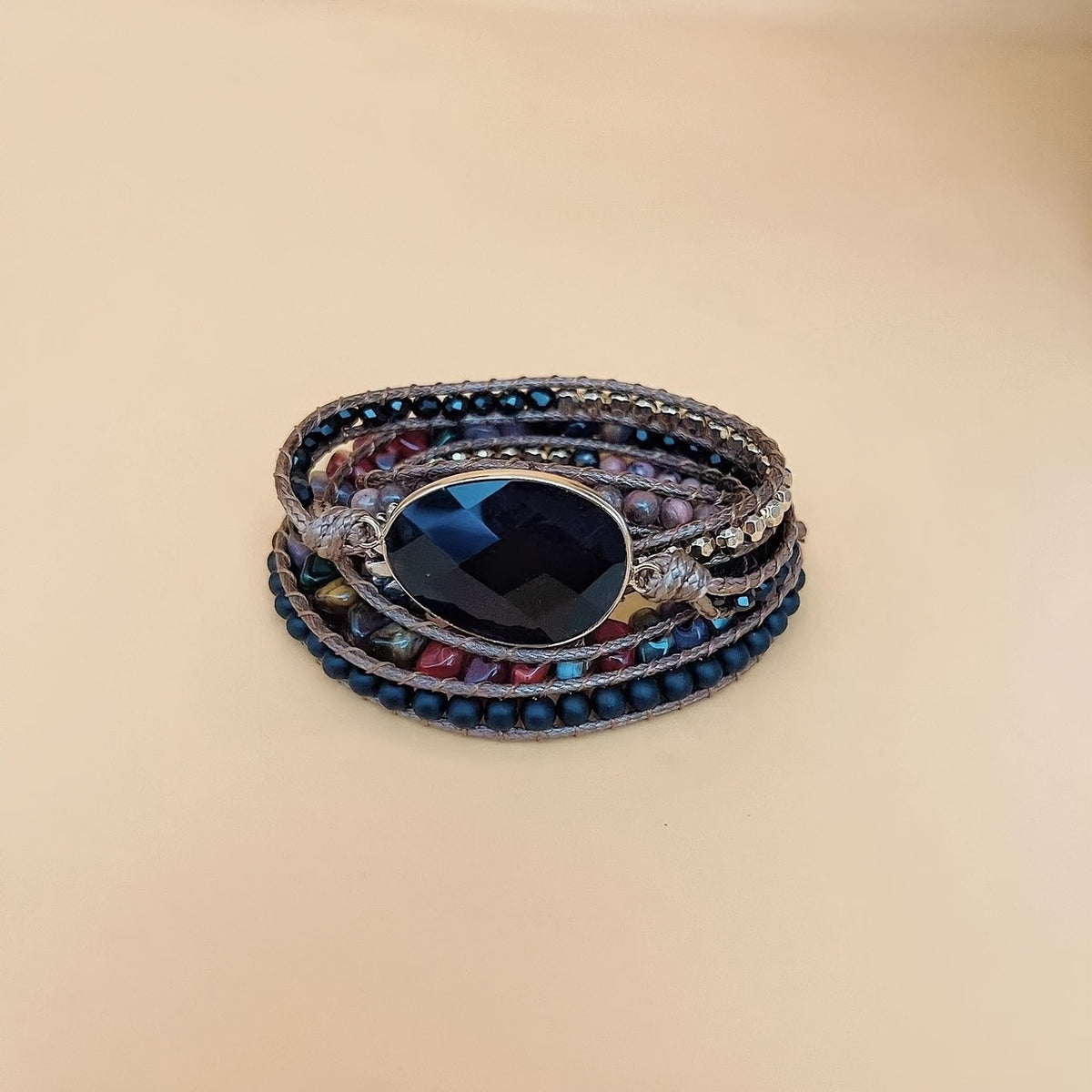Boho Multi-Layer Natural Stone Wrap Bracelet