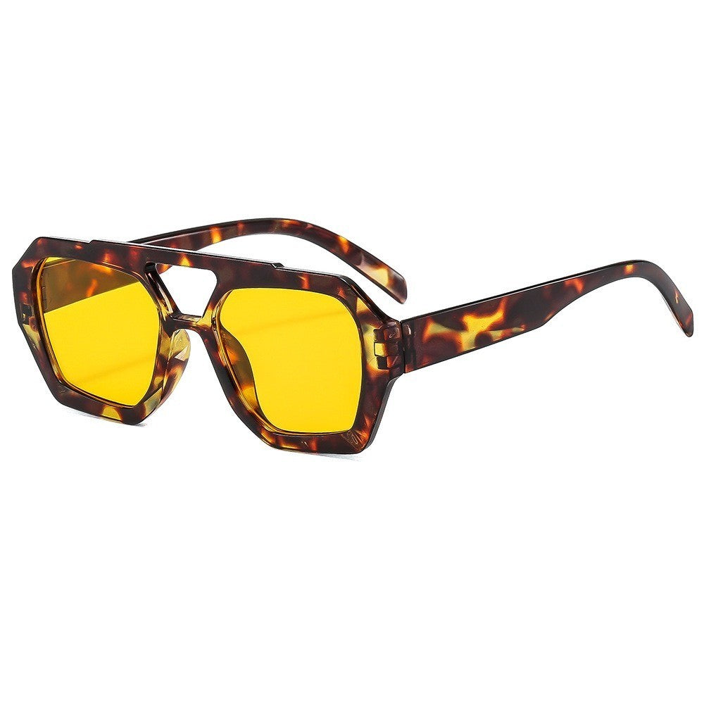Classy Tortoise Geometric Sunglasses