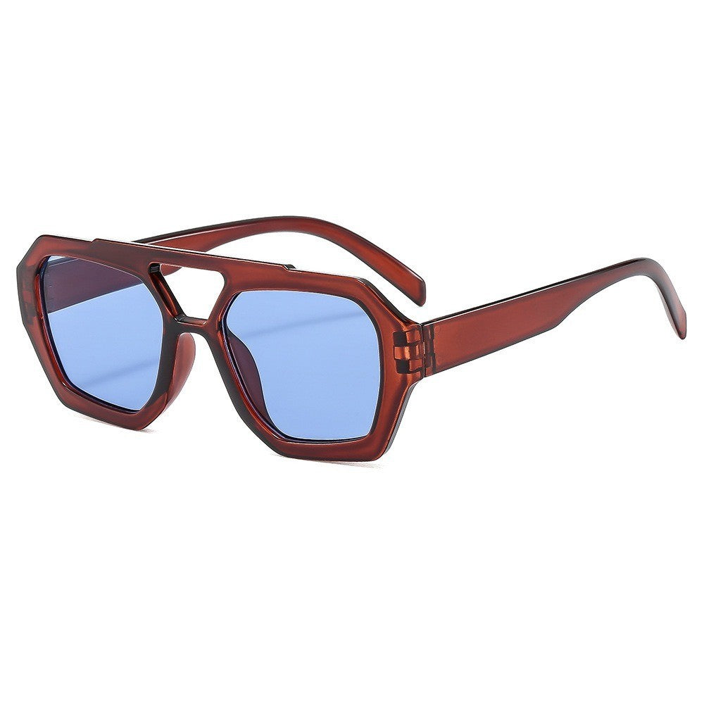 Classy Tortoise Geometric Sunglasses