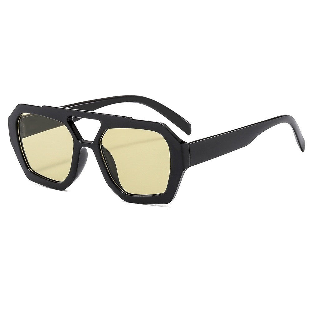 Classy Tortoise Geometric Sunglasses