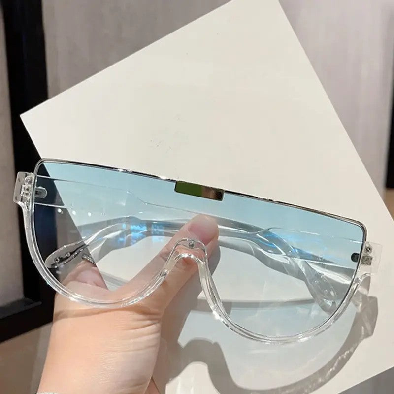 Elegant Oversized Shield Sunglasses
