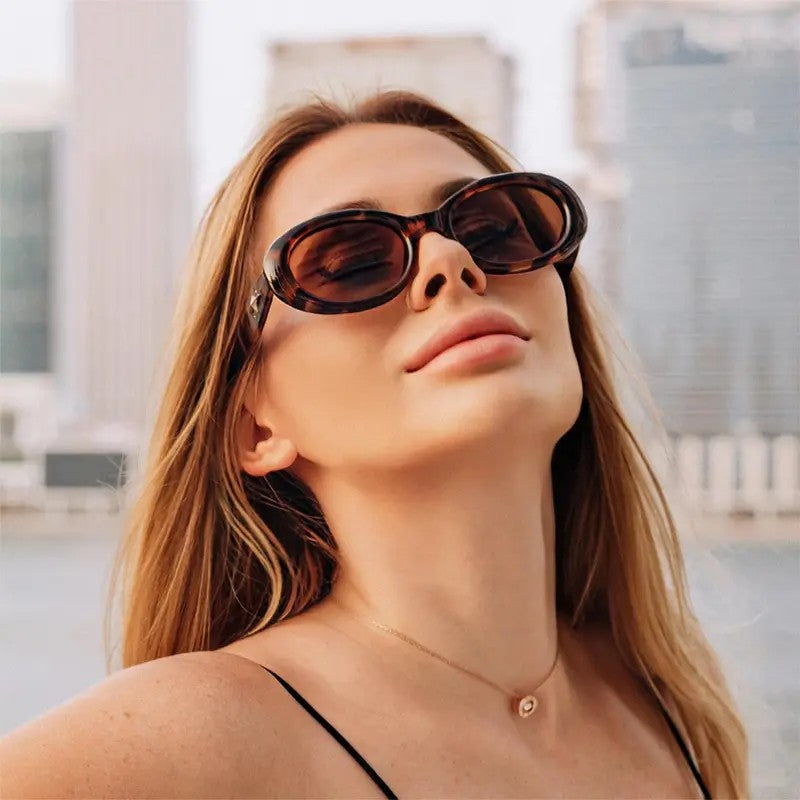 Classy Tortoise Oval Sunglasses