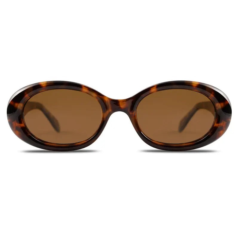 Classy Tortoise Oval Sunglasses