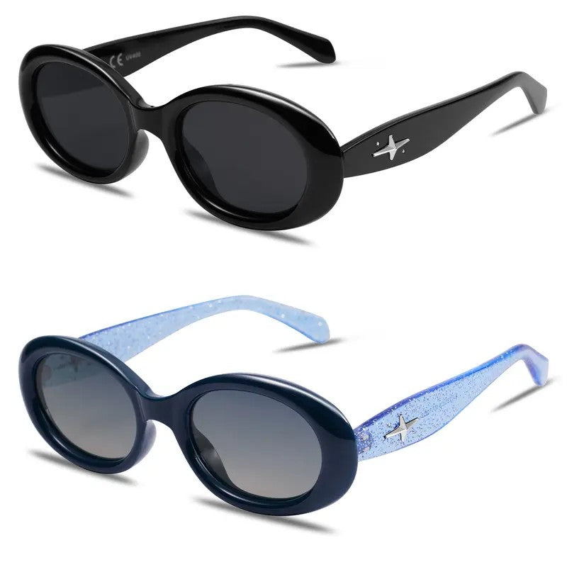 Classy Tortoise Oval Sunglasses