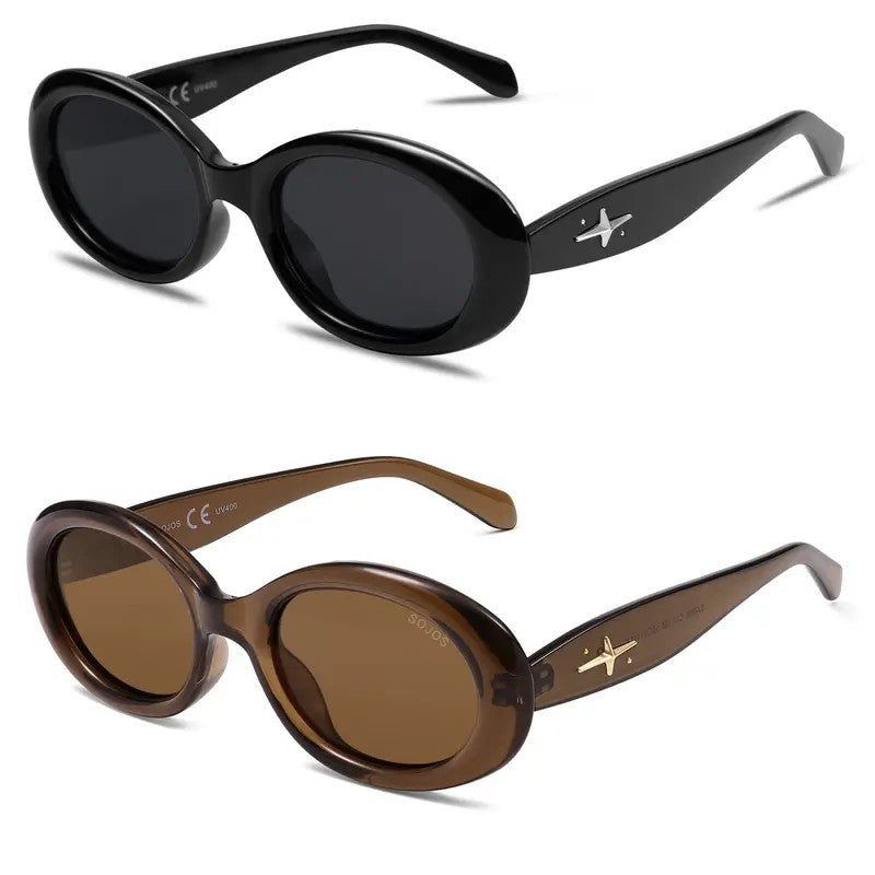 Classy Tortoise Oval Sunglasses