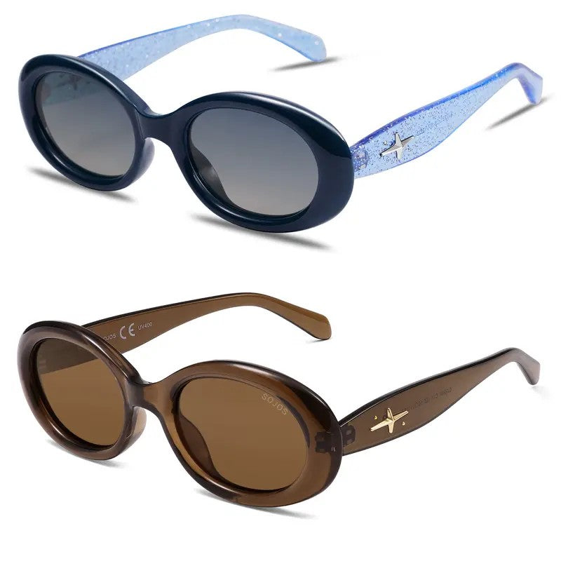 Classy Tortoise Oval Sunglasses