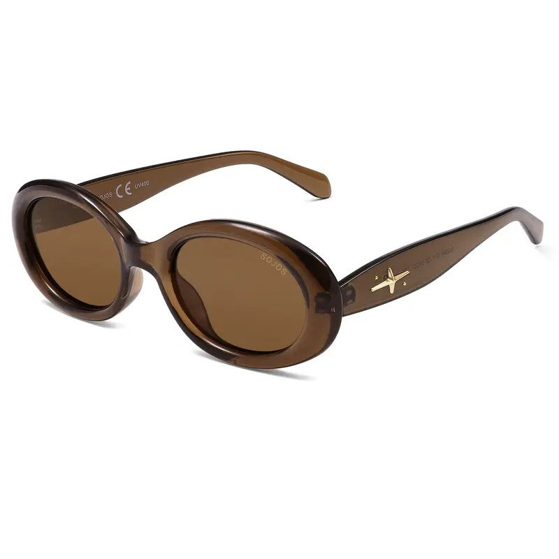 Classy Tortoise Oval Sunglasses