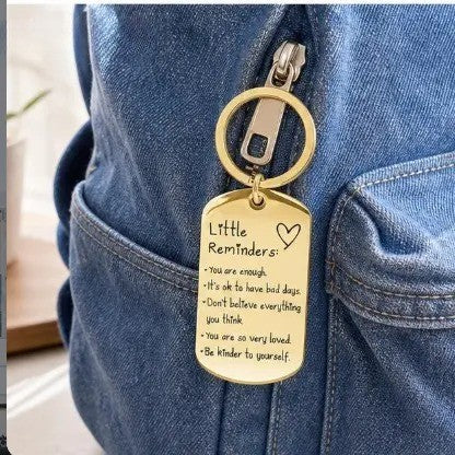 Classy Affirmation Tag Keychain