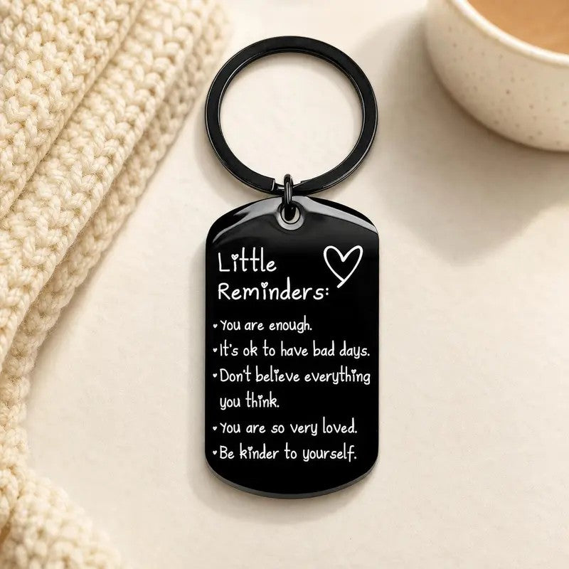 Classy Affirmation Tag Keychain