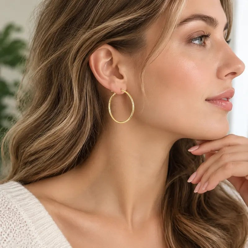 3pc Minimalist Geometric Hoop Earring Set